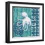 Indigo Sea IX-Paul Brent-Framed Art Print