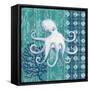 Indigo Sea IX-Paul Brent-Framed Stretched Canvas