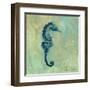 Indigo Sea Life I-Silvia Vassileva-Framed Art Print