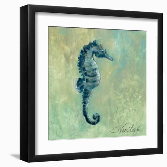 Indigo Sea Life I-Silvia Vassileva-Framed Art Print