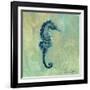 Indigo Sea Life I-Silvia Vassileva-Framed Art Print