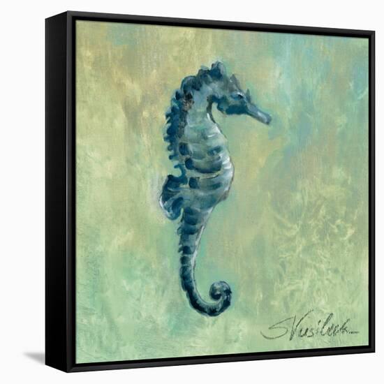 Indigo Sea Life I-Silvia Vassileva-Framed Stretched Canvas