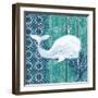 Indigo Sea V-Paul Brent-Framed Art Print