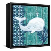 Indigo Sea V-Paul Brent-Framed Stretched Canvas