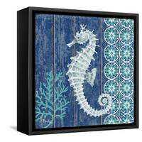 Indigo Sea VI-Paul Brent-Framed Stretched Canvas