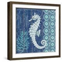 Indigo Sea VI-Paul Brent-Framed Art Print