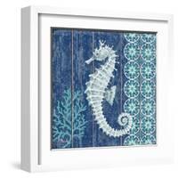 Indigo Sea VI-Paul Brent-Framed Art Print