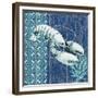 Indigo Sea VII-Paul Brent-Framed Premium Giclee Print
