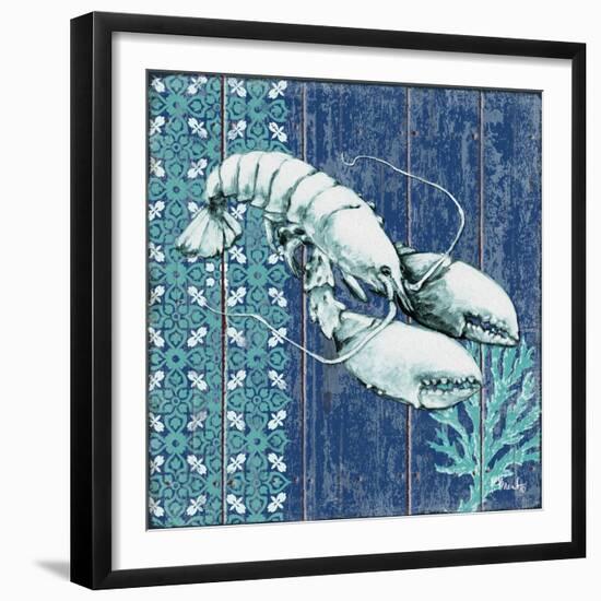 Indigo Sea VII-Paul Brent-Framed Premium Giclee Print