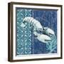 Indigo Sea VII-Paul Brent-Framed Art Print