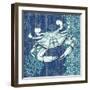 Indigo Sea VIII-Paul Brent-Framed Art Print