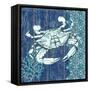 Indigo Sea VIII-Paul Brent-Framed Stretched Canvas