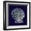 Indigo Shells VIII-Vision Studio-Framed Art Print