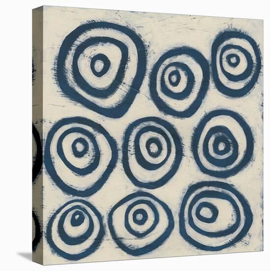 Indigo Signals I-June Erica Vess-Stretched Canvas