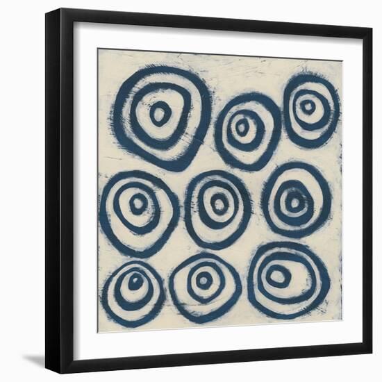 Indigo Signals I-June Erica Vess-Framed Art Print