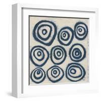 Indigo Signals I-June Erica Vess-Framed Art Print