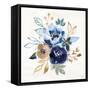 Indigo Splash IX-Dina June-Framed Stretched Canvas