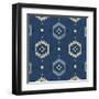 Indigo Squares Droplets-Melody Hogan-Framed Art Print