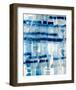 Indigo Stripes No. 1-Hope Bainbridge-Framed Art Print