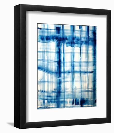 Indigo Stripes No. 2-Hope Bainbridge-Framed Art Print