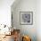 Indigo Sunflower-Chariklia Zarris-Framed Art Print displayed on a wall