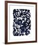 Indigo Swirls II-Jodi Fuchs-Framed Limited Edition