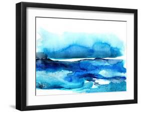 Indigo Tidal Pool-Crystal Smith-Framed Art Print