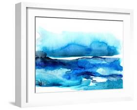 Indigo Tidal Pool-Crystal Smith-Framed Art Print