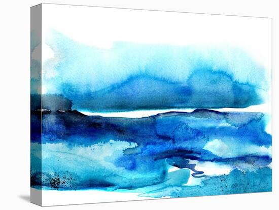 Indigo Tidal Pool-Crystal Smith-Stretched Canvas