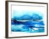 Indigo Tidal Pool-Crystal Smith-Framed Art Print