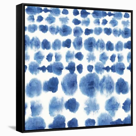 Indigo Tie Dye II-Aimee Wilson-Framed Stretched Canvas