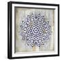 Indigo Tile 1-Kimberly Allen-Framed Art Print