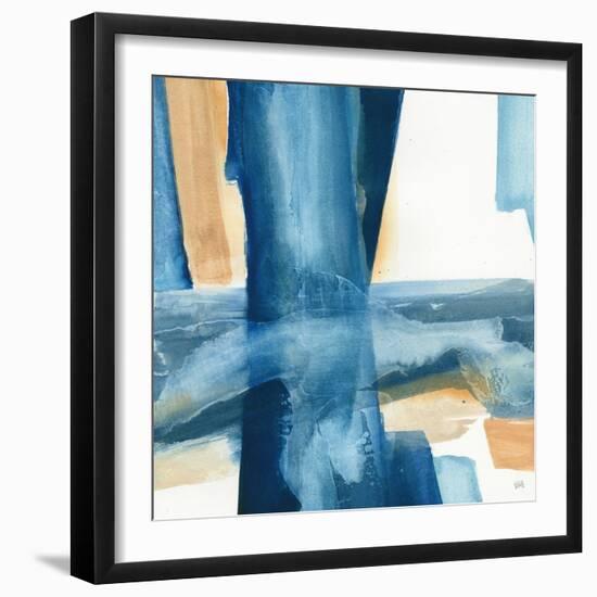 Indigo V-Chris Paschke-Framed Art Print