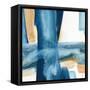 Indigo V-Chris Paschke-Framed Stretched Canvas