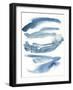 Indigo Waves Crop-Sue Schlabach-Framed Art Print