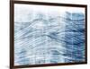 Indigo Waves I-Jarman Fagalde-Framed Art Print