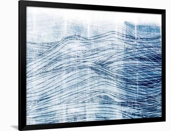 Indigo Waves I-Jarman Fagalde-Framed Art Print