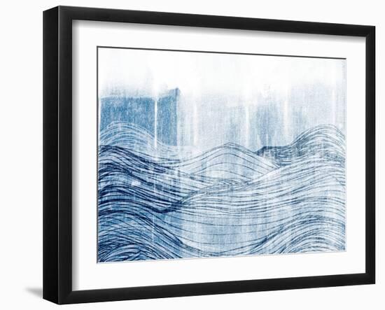 Indigo Waves II-Jarman Fagalde-Framed Art Print