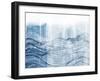 Indigo Waves II-Jarman Fagalde-Framed Art Print