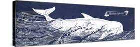 Indigo Whale I-Gwendolyn Babbitt-Stretched Canvas