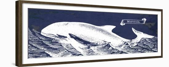 Indigo Whale II-Gwendolyn Babbitt-Framed Premium Giclee Print