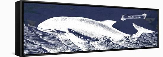 Indigo Whale II-Gwendolyn Babbitt-Framed Stretched Canvas