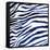 Indigo Zebra-Milli Villa-Framed Stretched Canvas