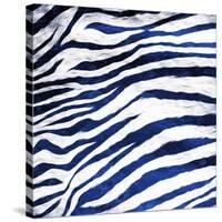 Indigo Zebra-Milli Villa-Stretched Canvas