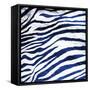 Indigo Zebra-Milli Villa-Framed Stretched Canvas