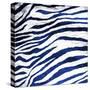 Indigo Zebra-Milli Villa-Stretched Canvas