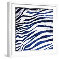 Indigo Zebra-Milli Villa-Framed Art Print