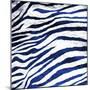 Indigo Zebra-Milli Villa-Mounted Art Print