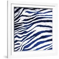 Indigo Zebra-Milli Villa-Framed Art Print