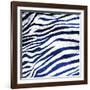 Indigo Zebra-Milli Villa-Framed Art Print